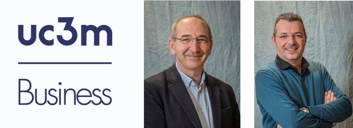 Los Profesores Luigi Stirpe y Prof. Jaime Bonache reciben el premio al mejor trabajo