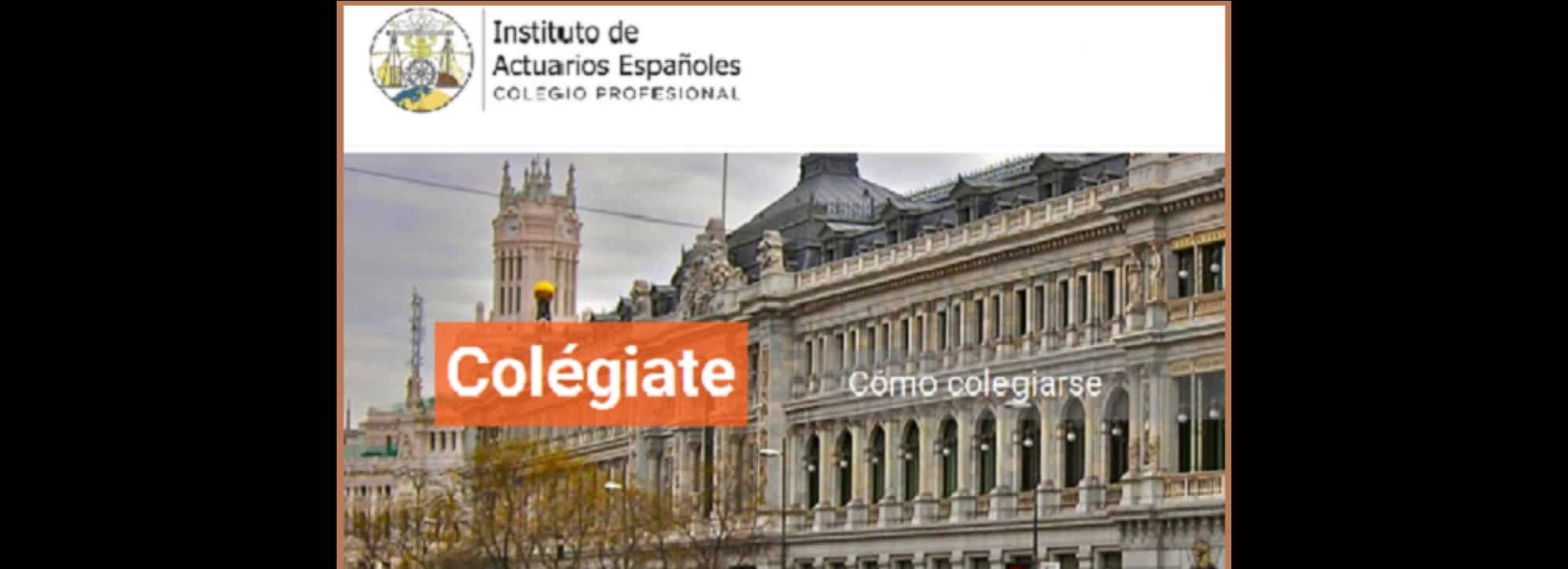 Letter from the President of the Institute of Spanish Actuaries